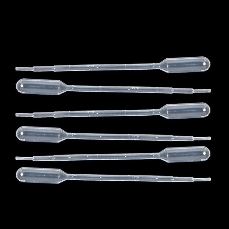 Balacoo 100pcs 1ml Plastic Dropper Calibrated for Liquid Transfer Measuring - Image 2